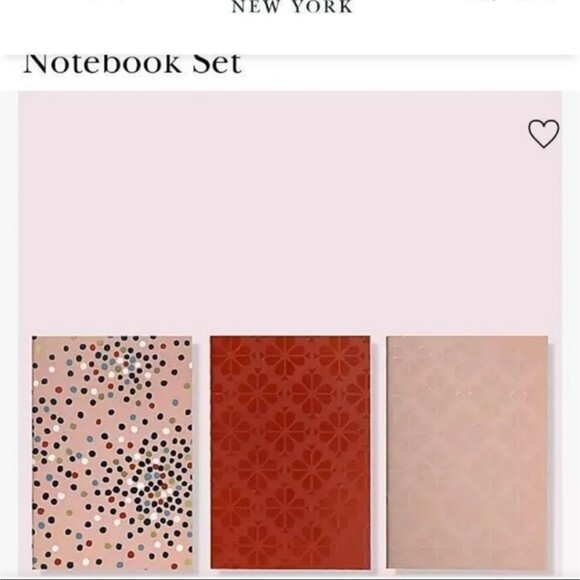 kate spade™ Dance Floor Dot Notebook 3 pack sealed - Picture 1 of 6